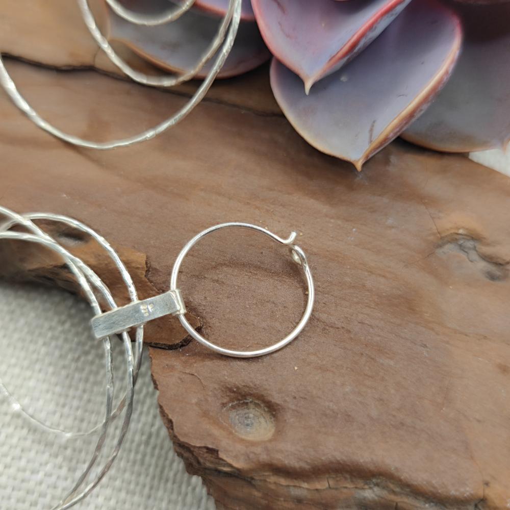 ORECCHINI cerchio in argento 925 - SONARI