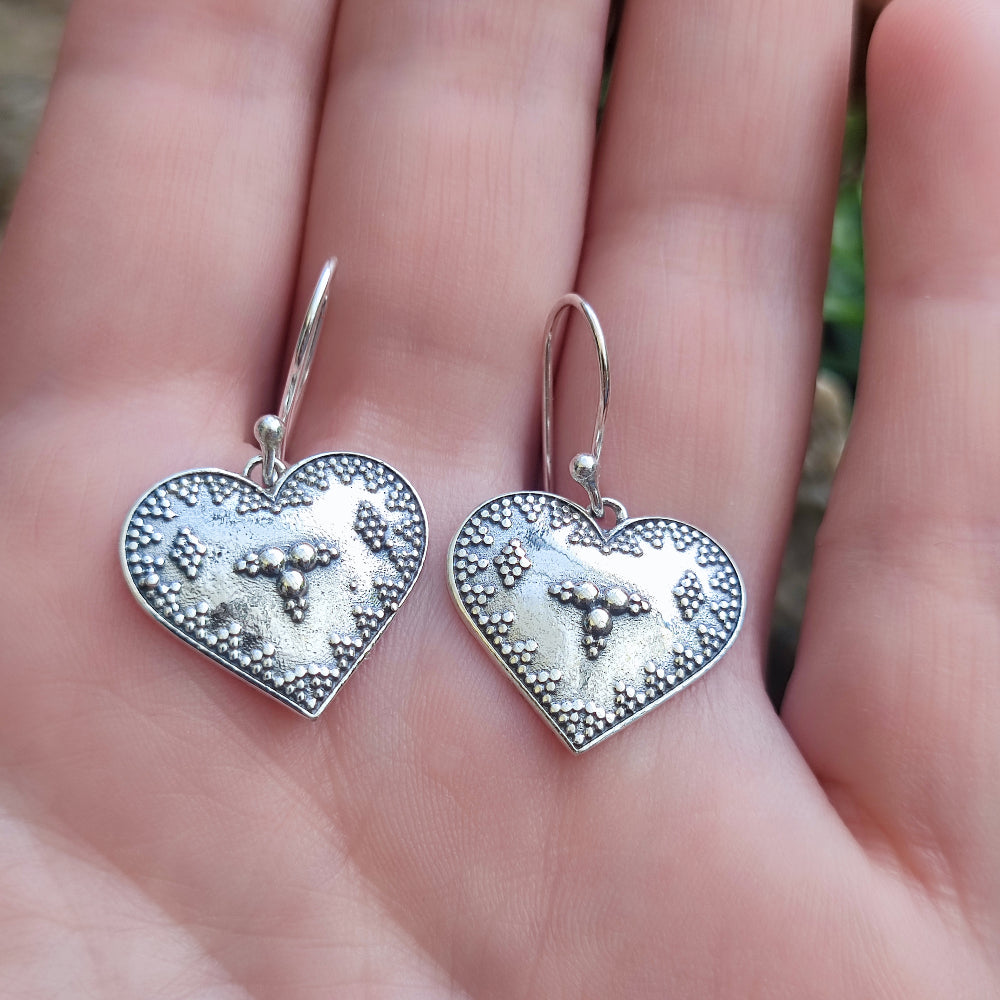 ORECCHINI in argento 925 cuore - KANDARA