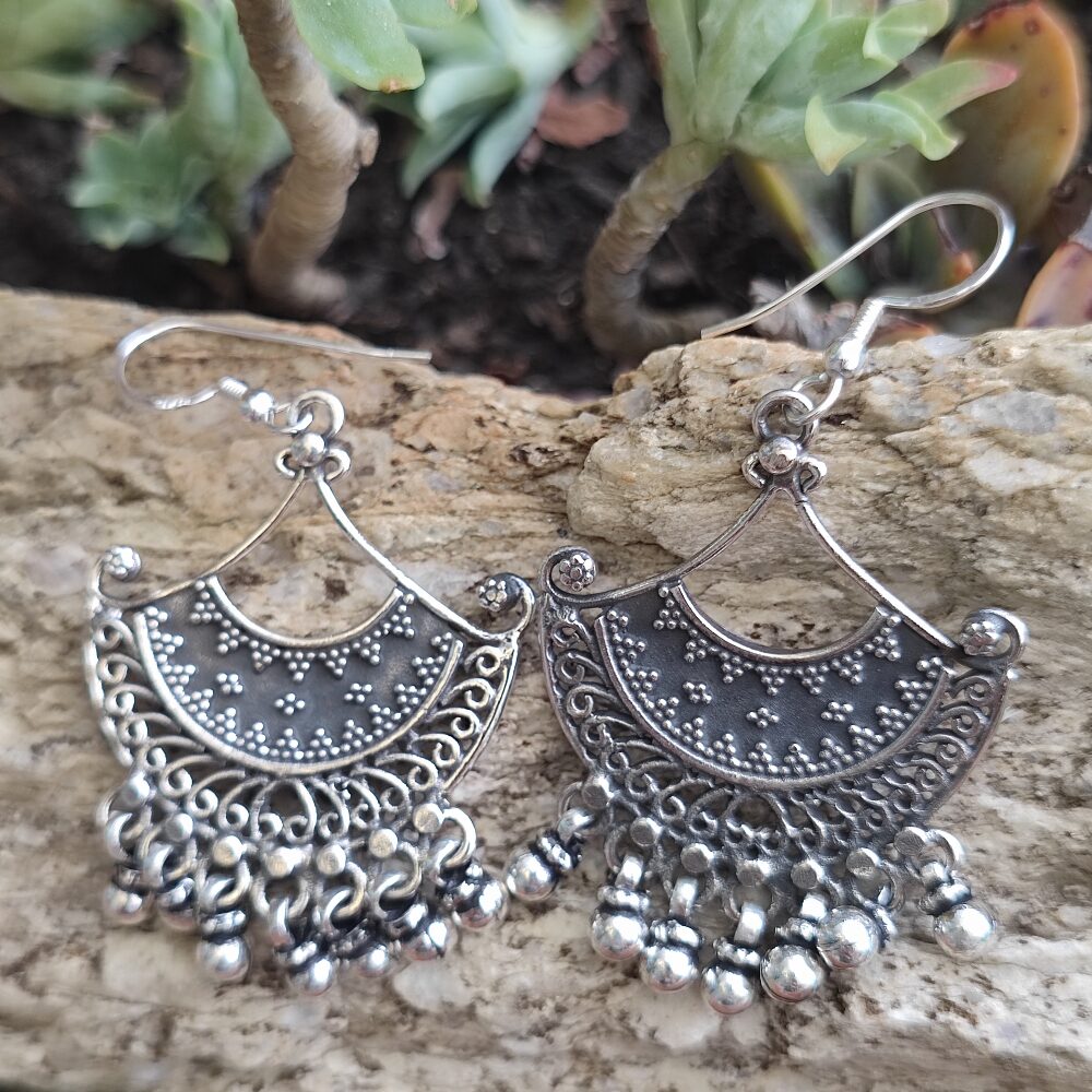 ORECCHINI etnici in argento 925 - GESINGA