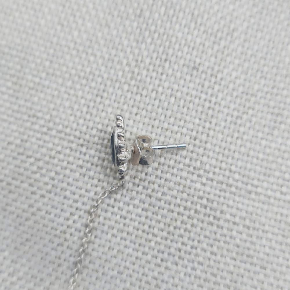 Orecchini in argento 925 labradorite e perla - VAJU