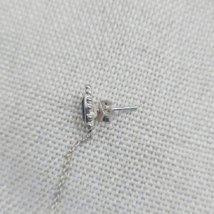 Orecchini in argento 925 labradorite e perla - VAJU