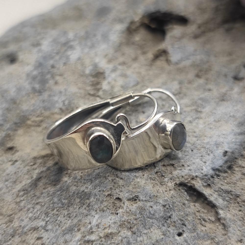 Orecchini in argento 925 con labradorite - FARID