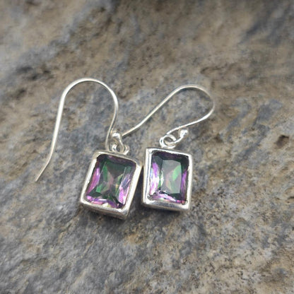 Orecchini in argento 925 topazio mistico - KHATIPUR