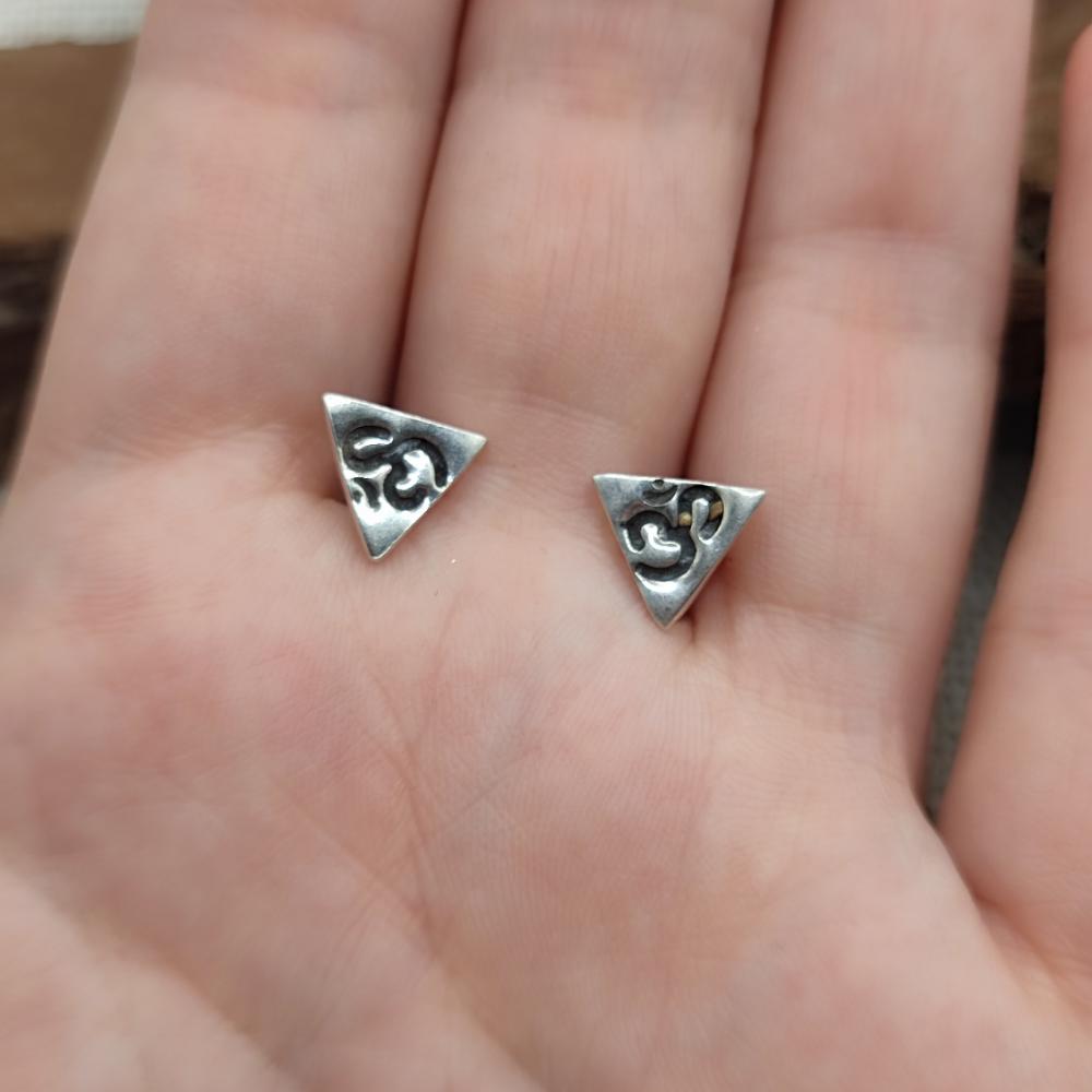 Orecchini in Argento 925 con Simbolo OM