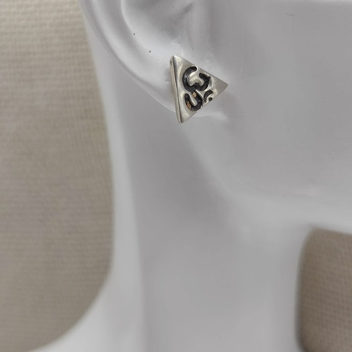 Orecchini in Argento 925 con Simbolo OM