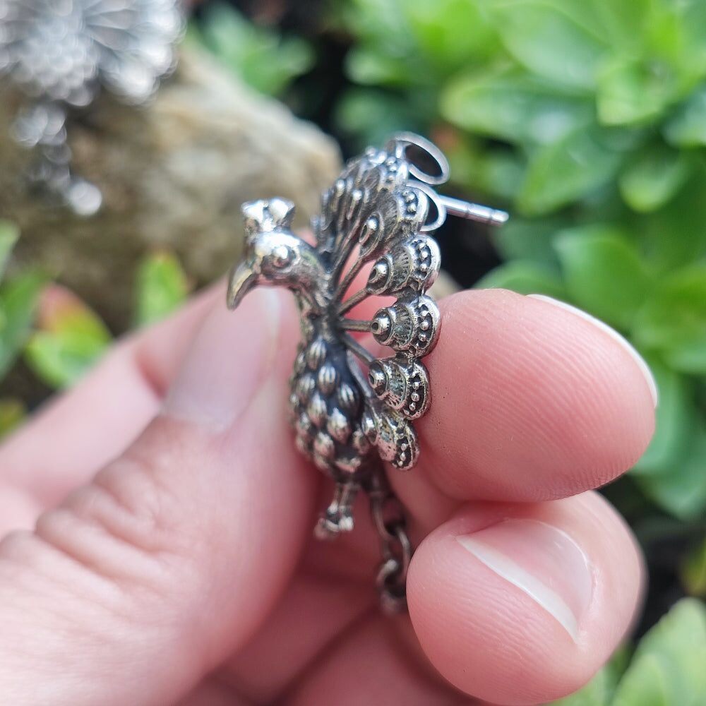 ORECCHINI in argento 925 con pavoni - GUNDOJ
