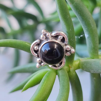 Orecchini etnici in argento 925 pietra - ARARI – immagine10