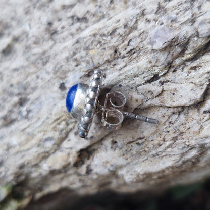ORECCHINI etnici con pietra in argento 925 - CHALTA