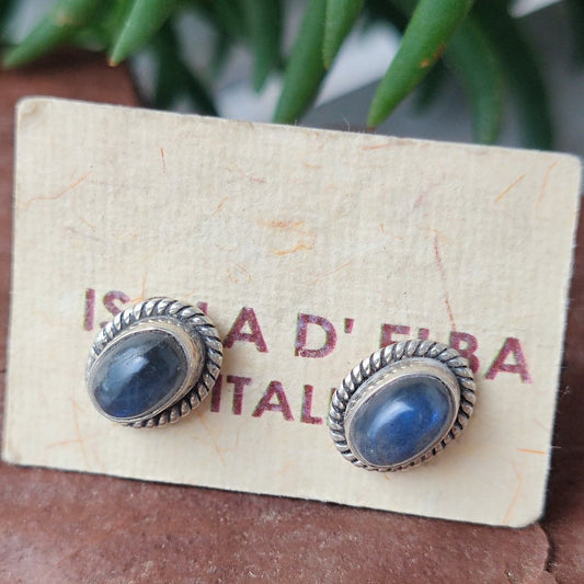ORECCHINI etnici con pietra in argento 925 - JALESAWAR