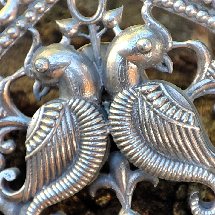 Orecchini etnici in argento 925 pietra - NOHAR