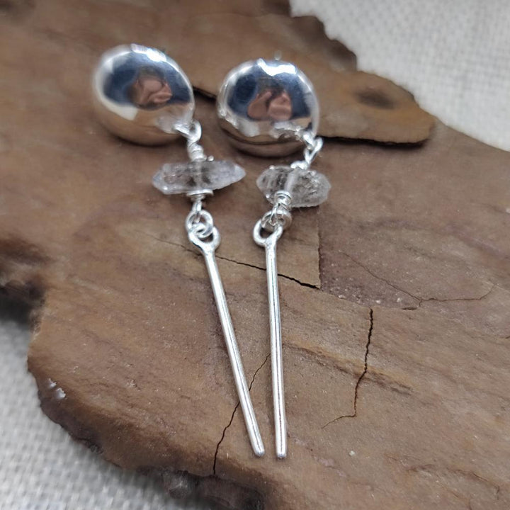 ORECCHINI pendenti in argento con pietra - RAIKHA