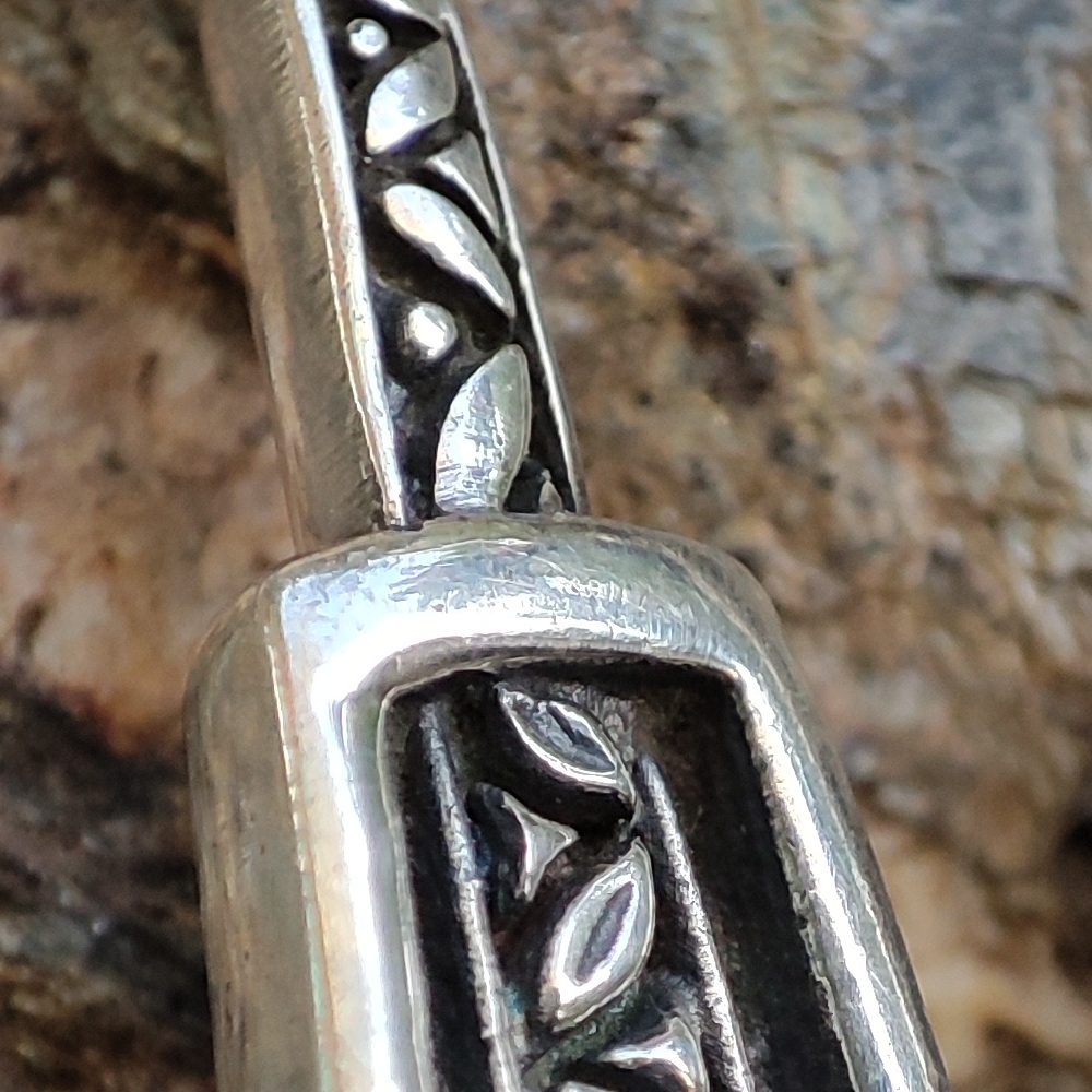 Orecchini etnici in argento 925 pietra - SAMGI