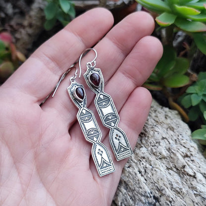ORECCHINI Argento 925 artigianali con pietra - UPLETA