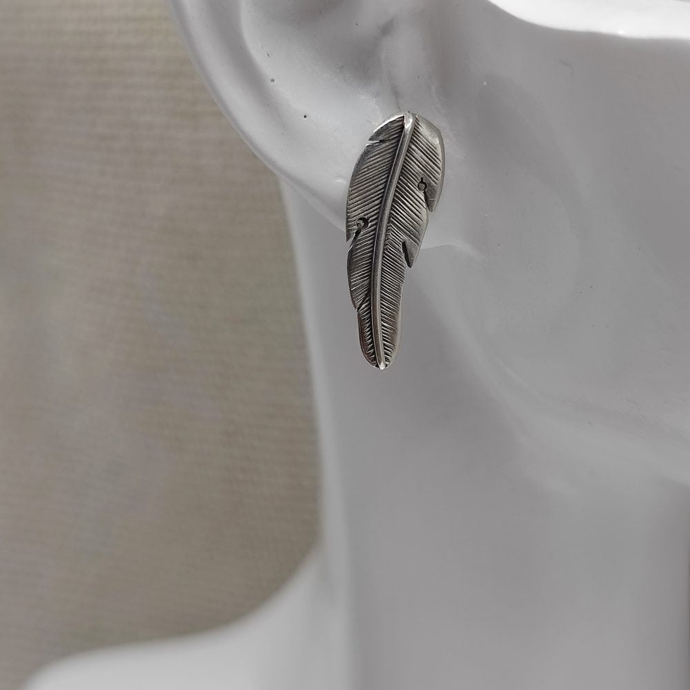 Orecchini in Argento 925 a forma di Piuma - SAWAR