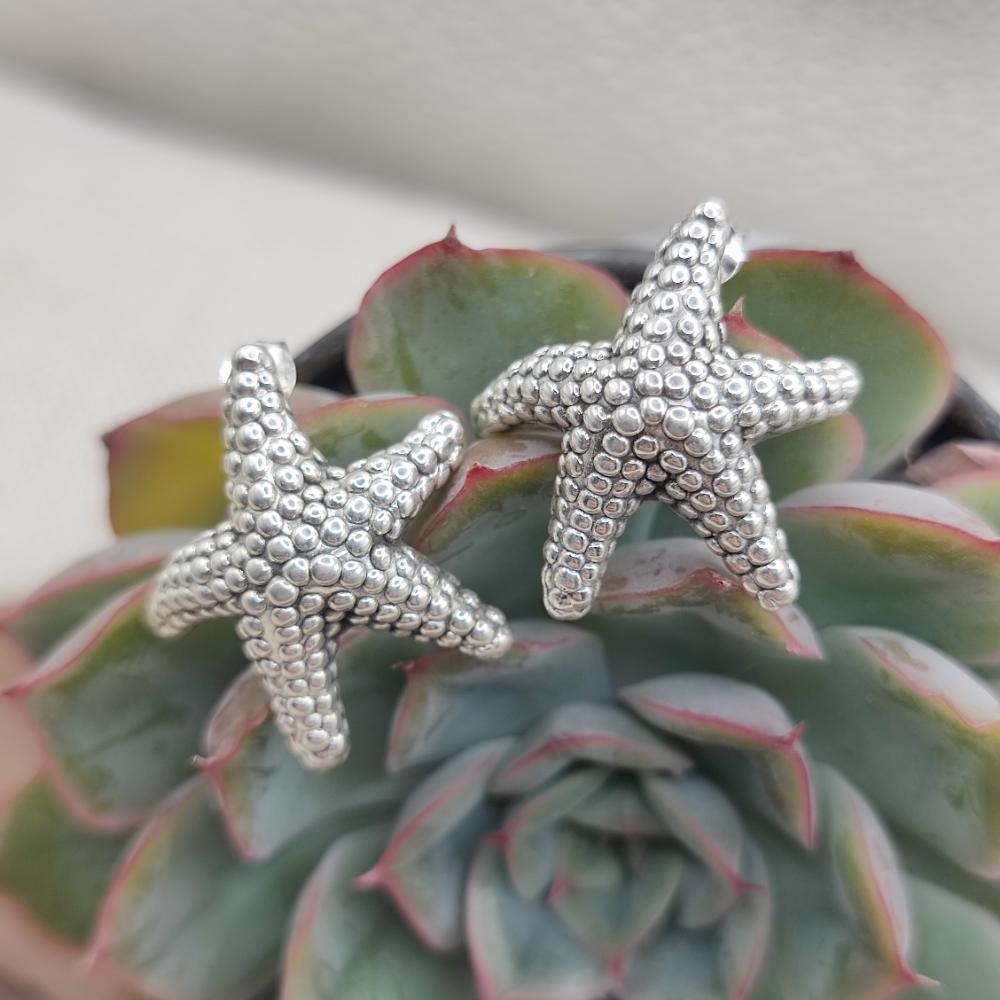 Orecchini in argento 925 stella marina - TADPATRI