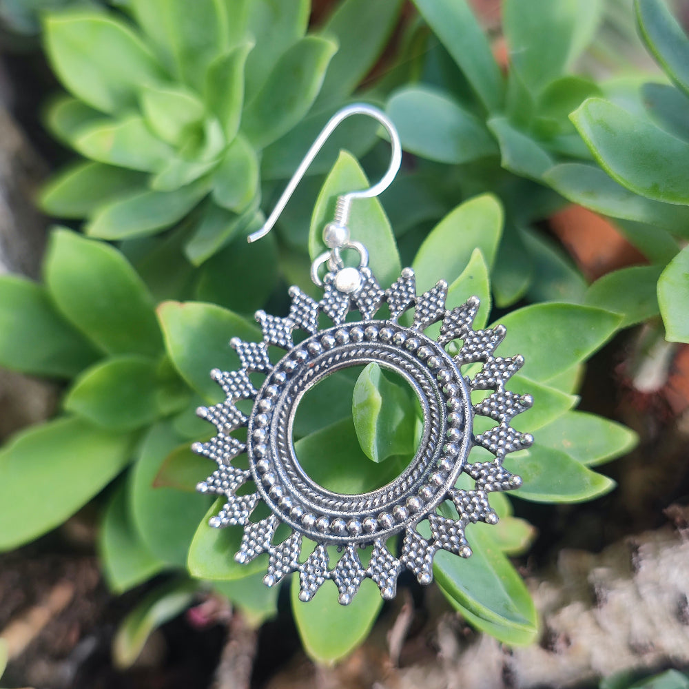 ORECCHINI etnici in argento 925 - TAMIL