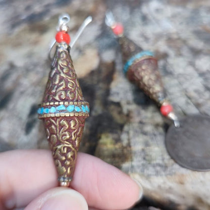 ORECCHINI in argento con monete antiche - YOGAMA