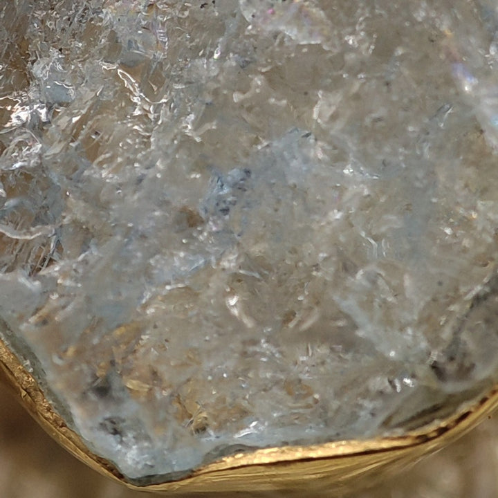 ORECCHINI in argento dorato con pietra - KATWA