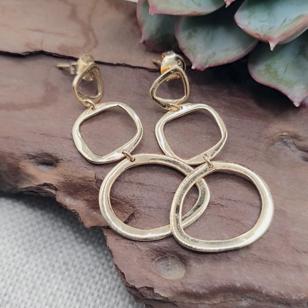 Vergoldete Silberohrringe - RAIBANIA