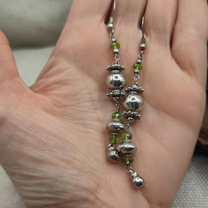 Orecchini in argento 925 con peridoto - CHARULATA