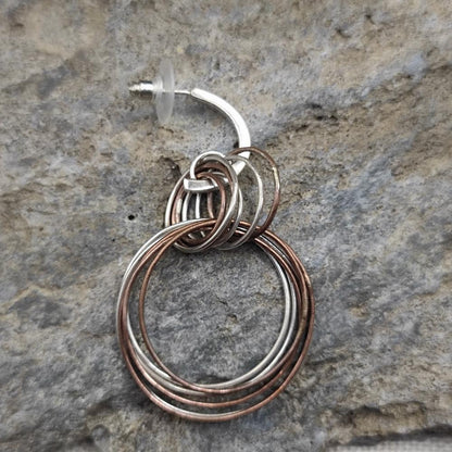 Orecchini con cerchi in argento 925 - RAJ