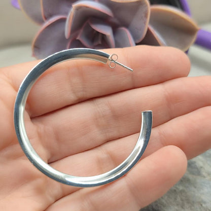 Orecchini a cerchio aperto in argento 925 - SAKURA