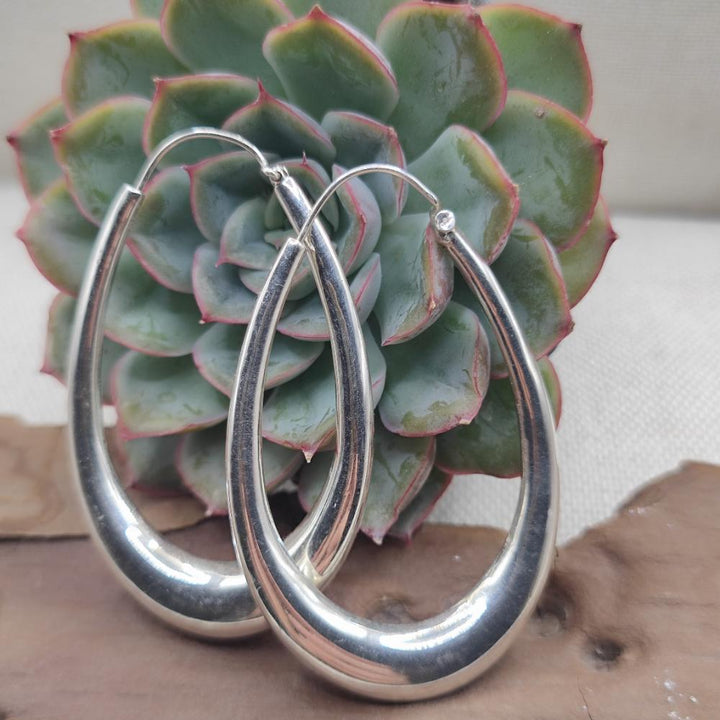 Orecchini a cerchio in argento 925 - AMARANA