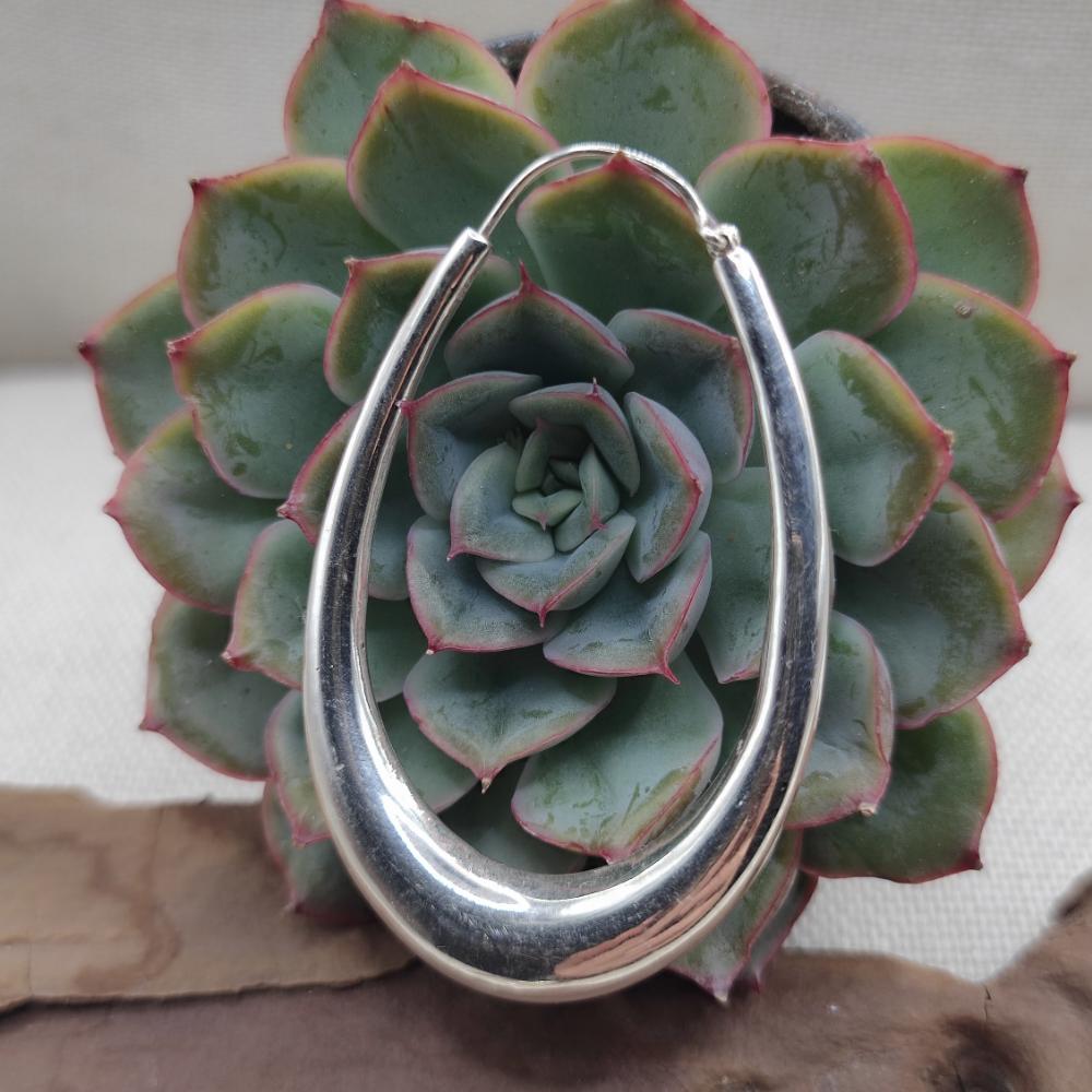 Orecchini a cerchio in argento 925 - AMARANA