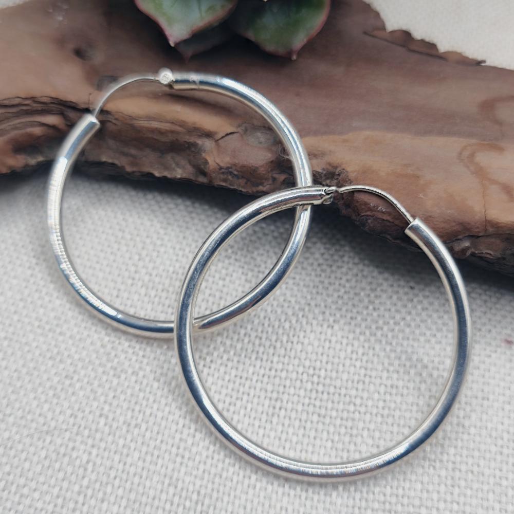 Orecchini a cerchio in argento 925 - ANANDA