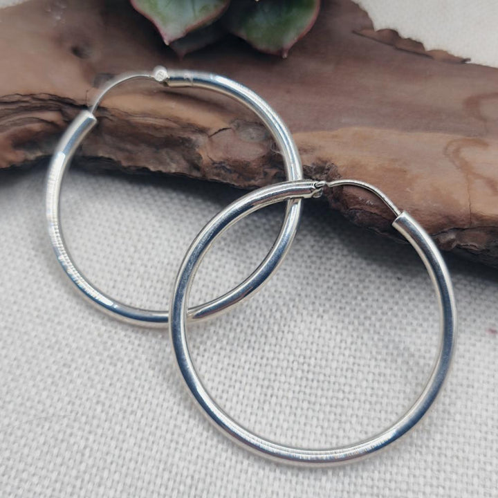 Orecchini a cerchio in argento 925 - ANANDA