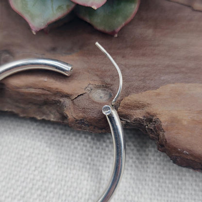 Orecchini a cerchio in argento 925 - ANANDA - chiusura