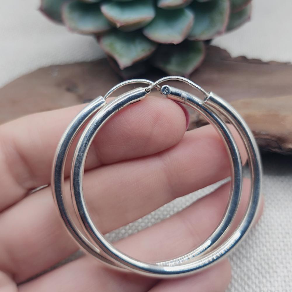 Orecchini a cerchio in argento 925 - ANANDA