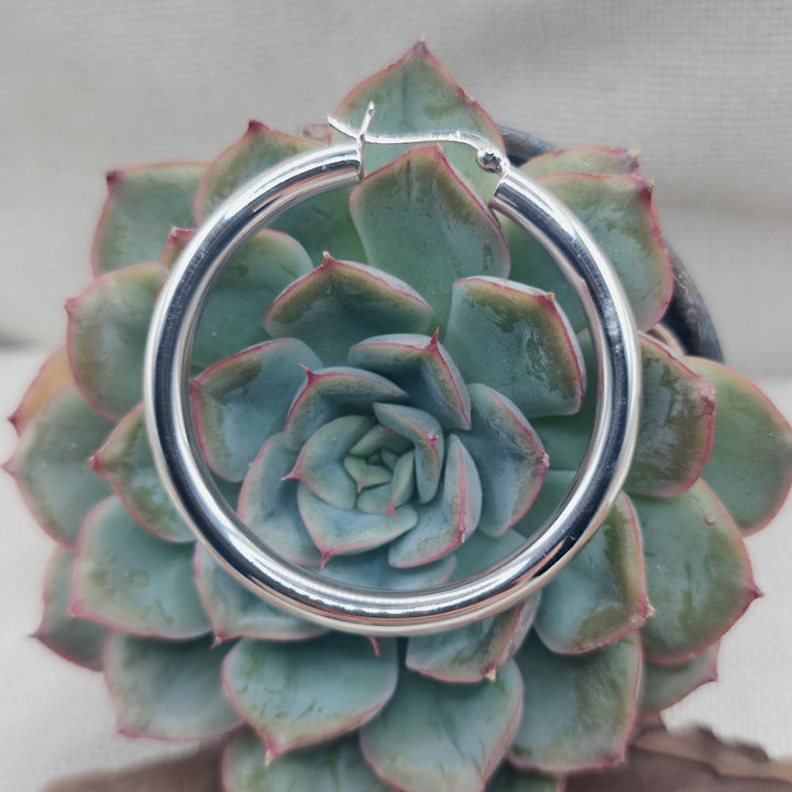 Orecchini a cerchio in argento 925 - PRANA