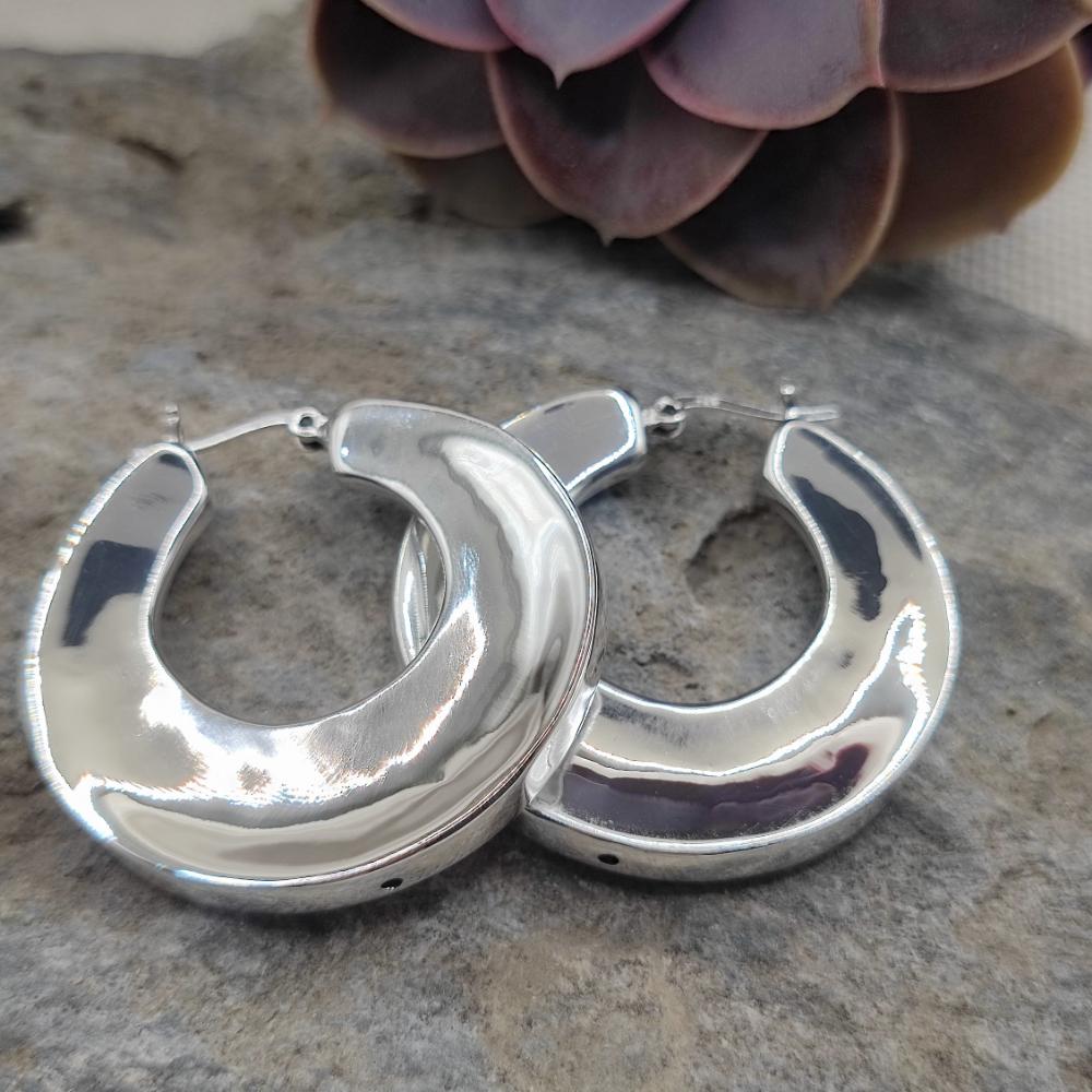 Orecchini a cerchio in argento 925 - HANA