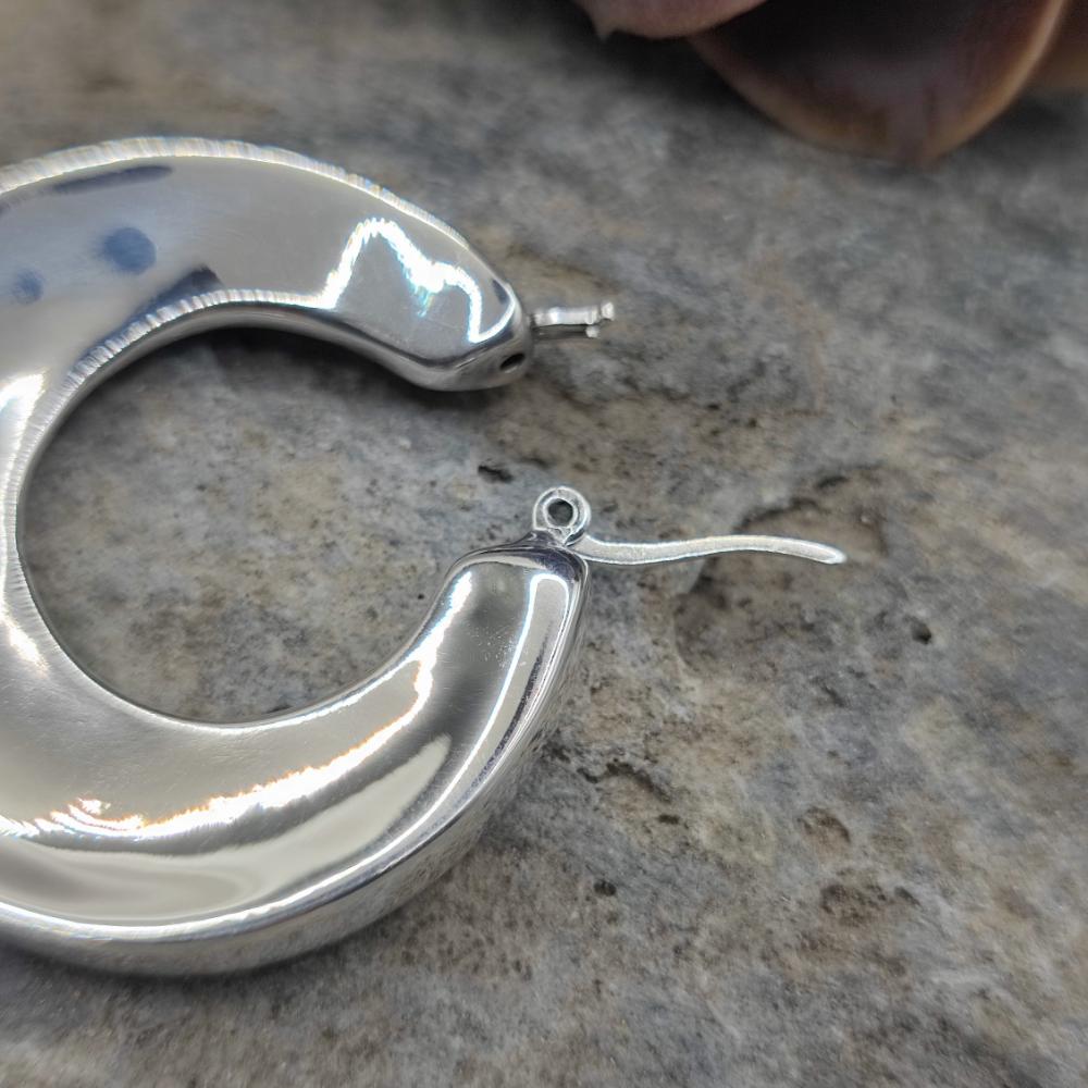 Orecchini a cerchio in argento 925 - HANA