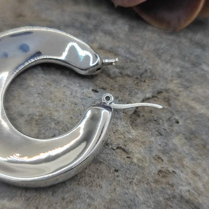 Orecchini a cerchio in argento 925 - HANA