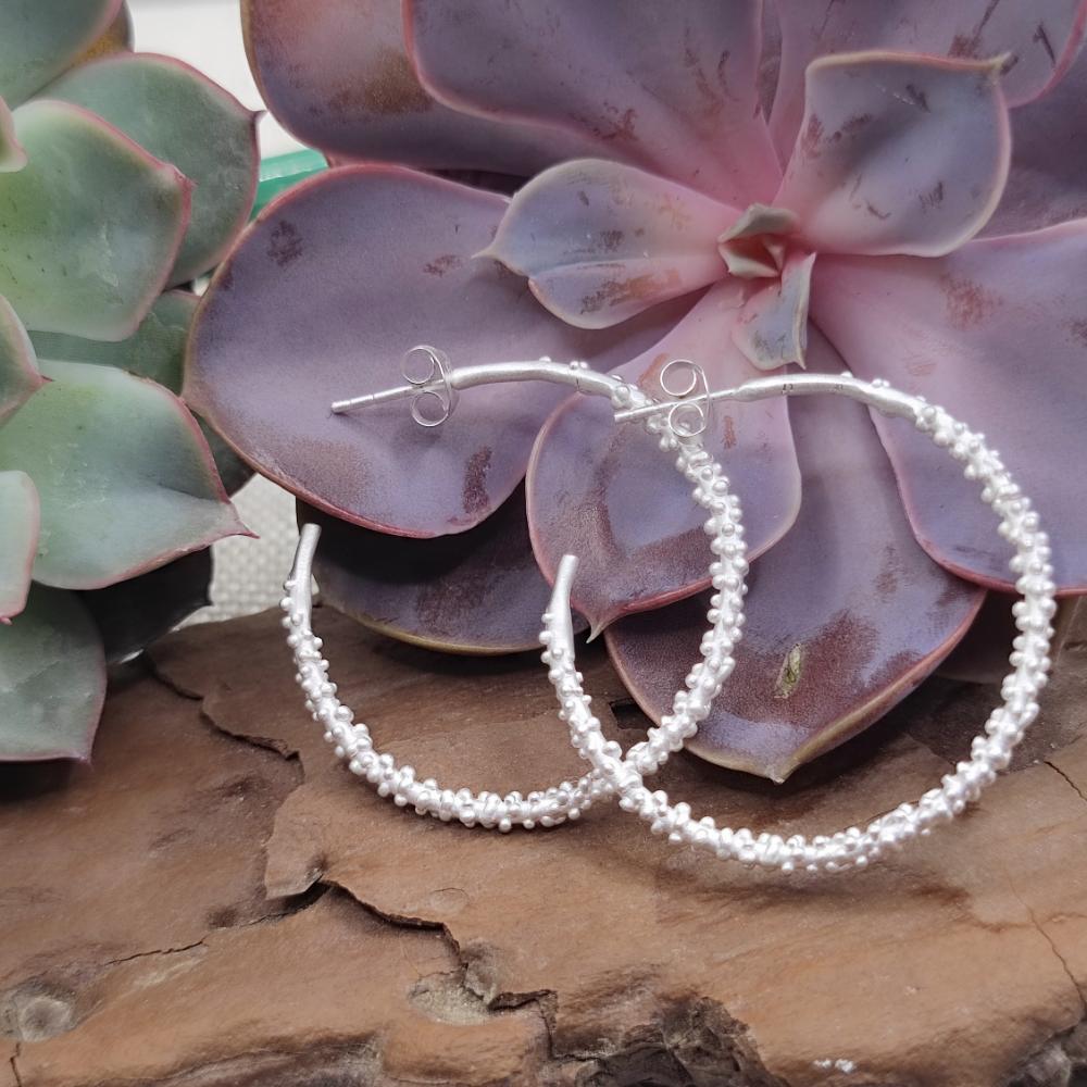 ORECCHINI a cerchio aperto in argento 925 - MUNPUR