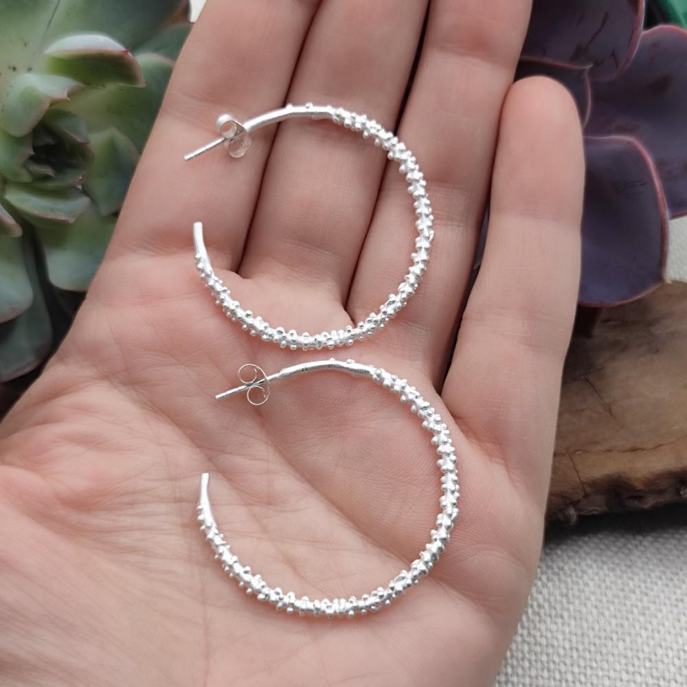 ORECCHINI a cerchio aperto in argento 925 - MUNPUR