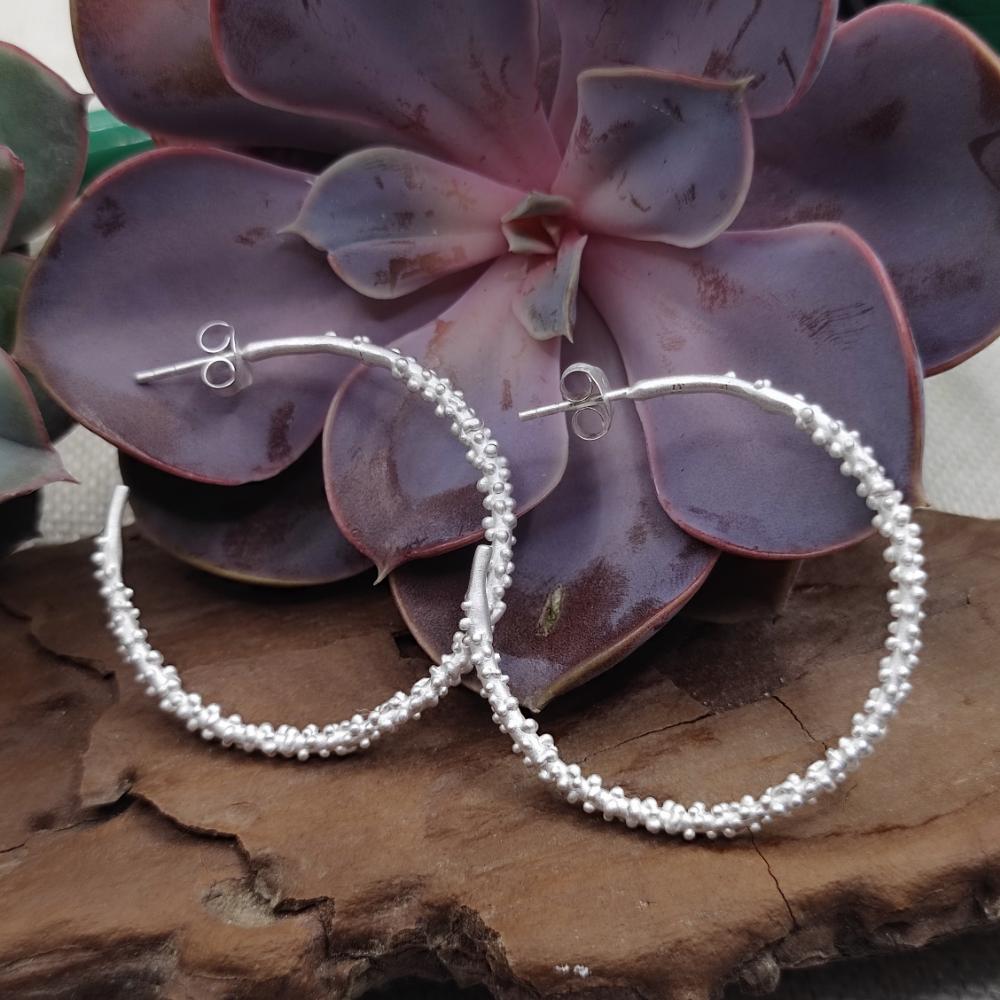 ORECCHINI a cerchio aperto in argento 925 - MUNPUR