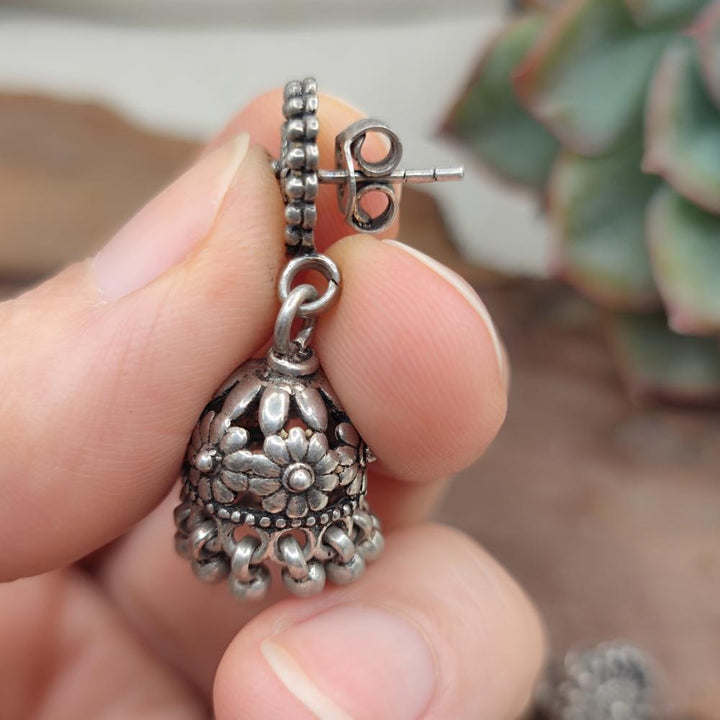 Orecchini etnici chandelier in argento 925  - BRAHMANI