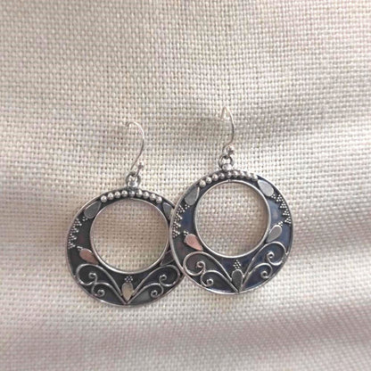 Orecchini etnici in argento 925 - AYAN