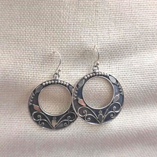 Orecchini etnici in argento 925 - AYAN