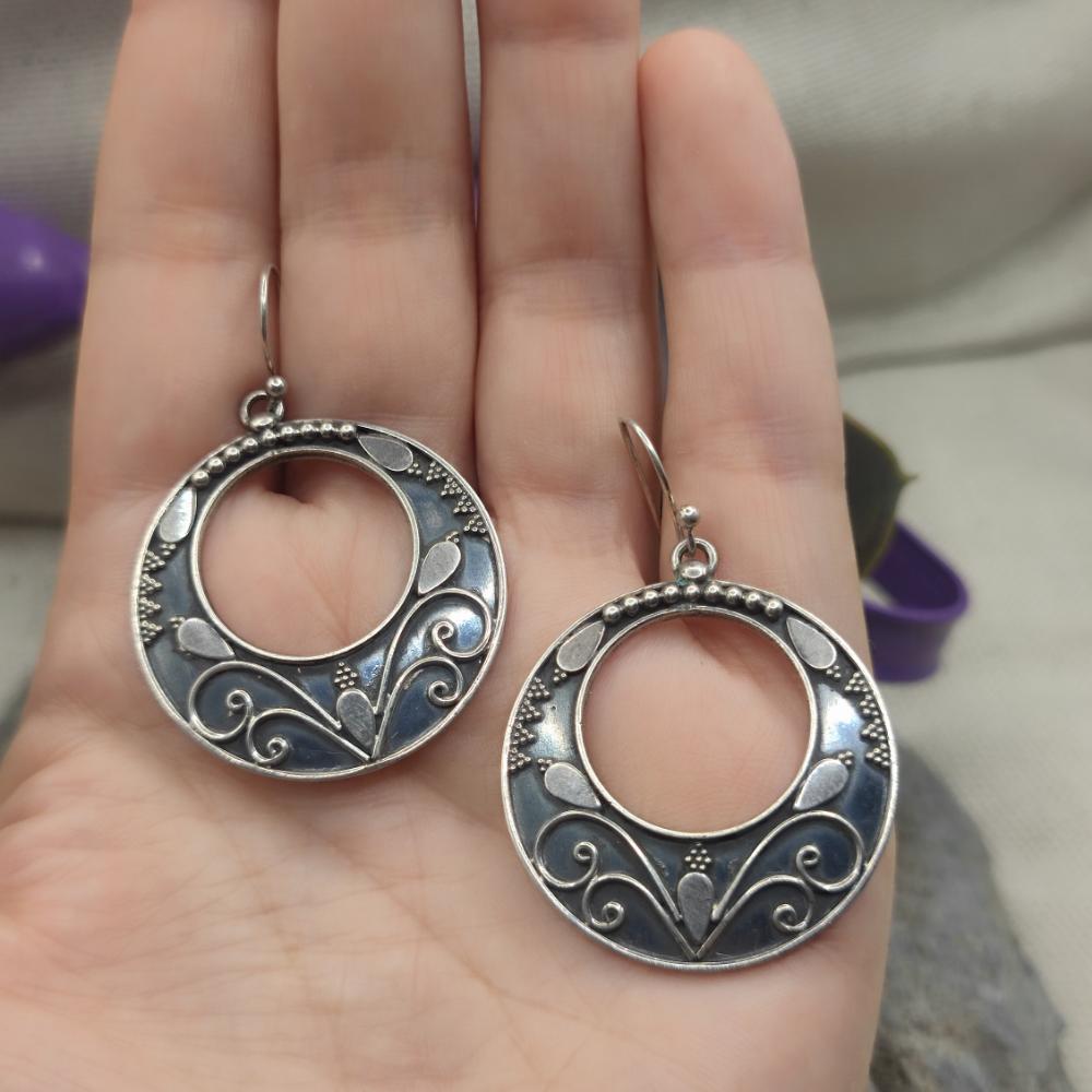 Orecchini etnici in argento 925 - AYAN