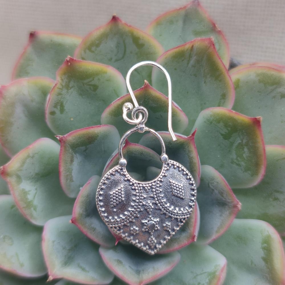 Orecchini etnici in argento 925 - DEVI