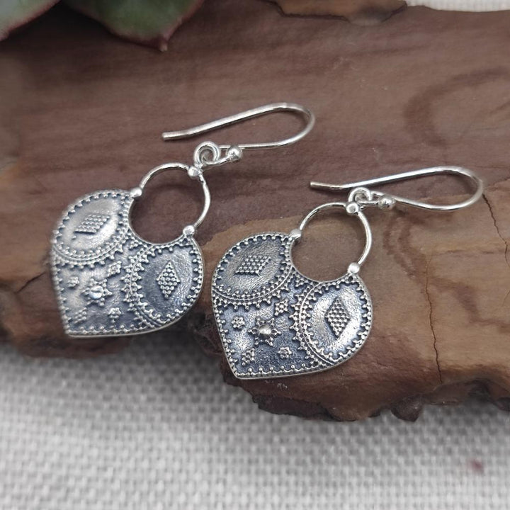 Orecchini etnici in argento 925 - DEVI