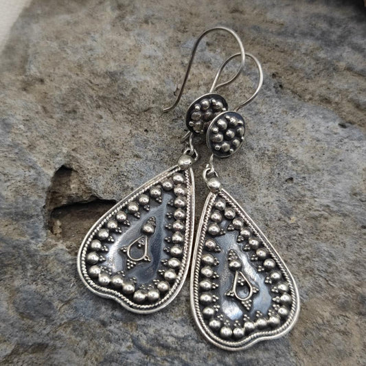 Orecchini etnici in argento 925 - KHAJURHAO