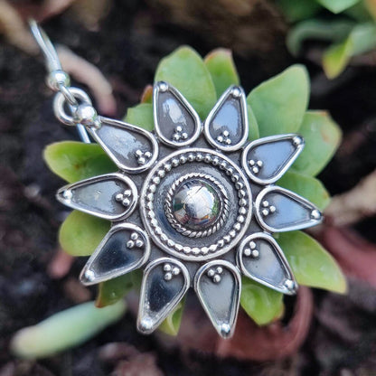 ORECCHINI etnici in argento 925 - KUSHALPURA
