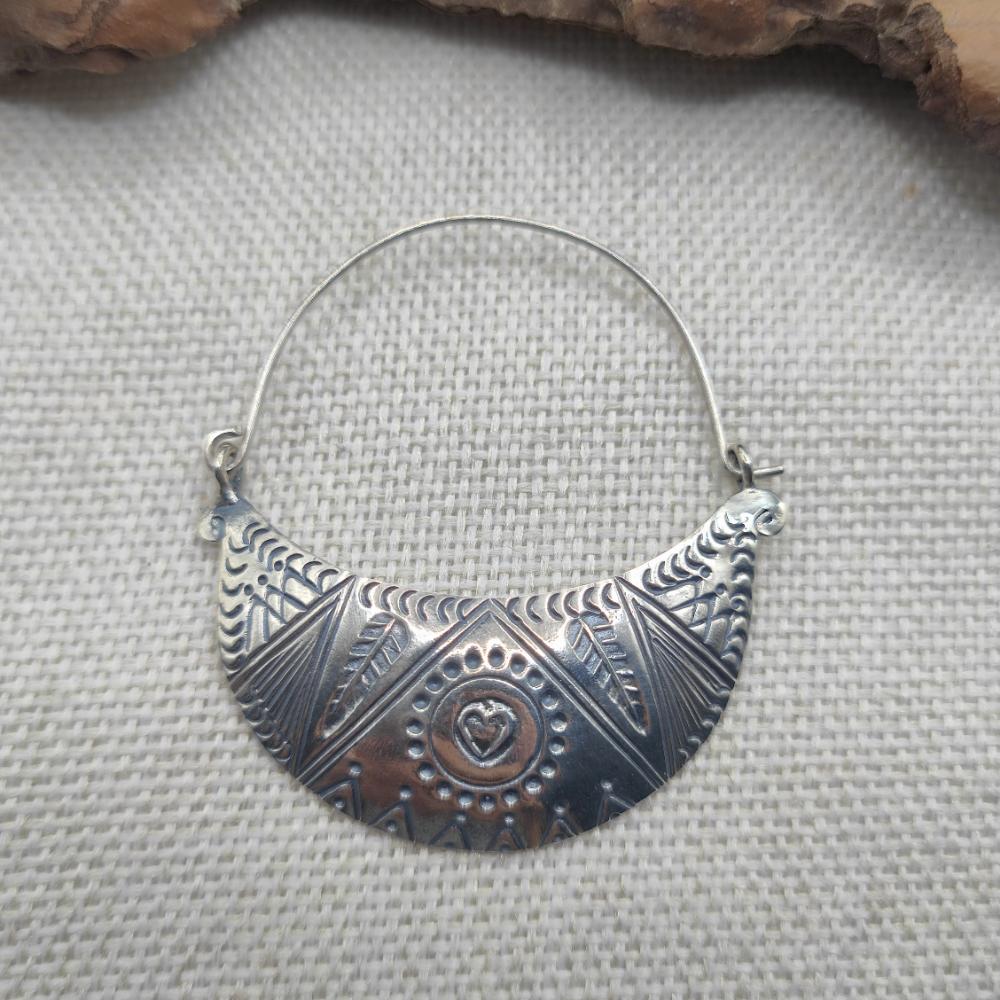 Orecchini etnici argento 925 pendenti - MADARAM