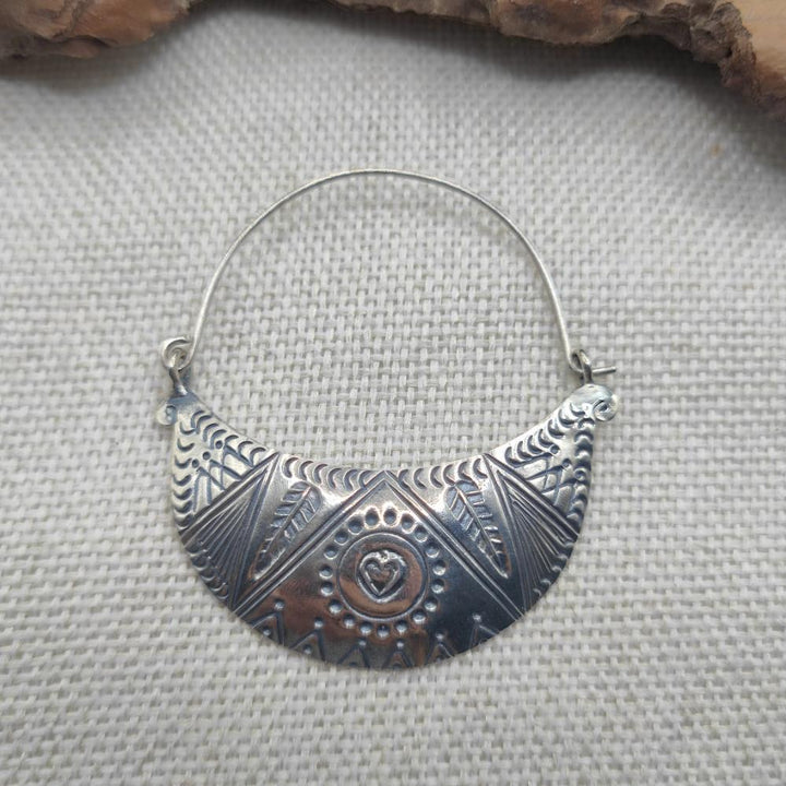 Orecchini etnici argento 925 pendenti - MADARAM