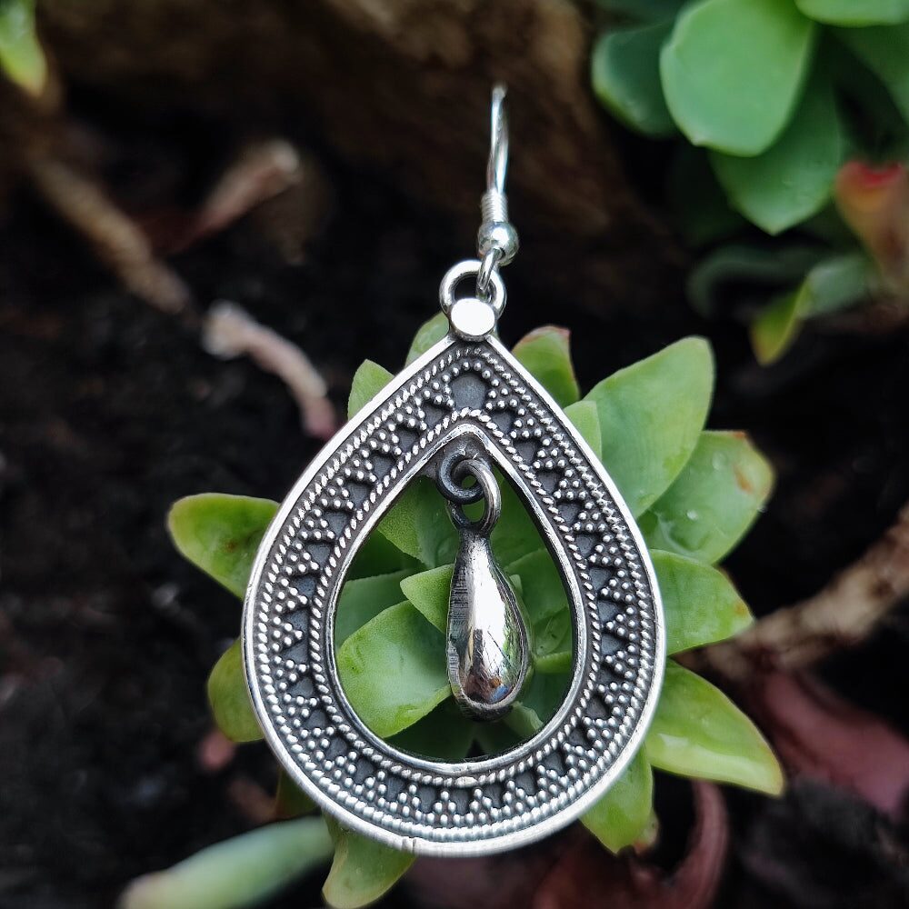 ORECCHINI etnici in argento 925 - ANGHORA